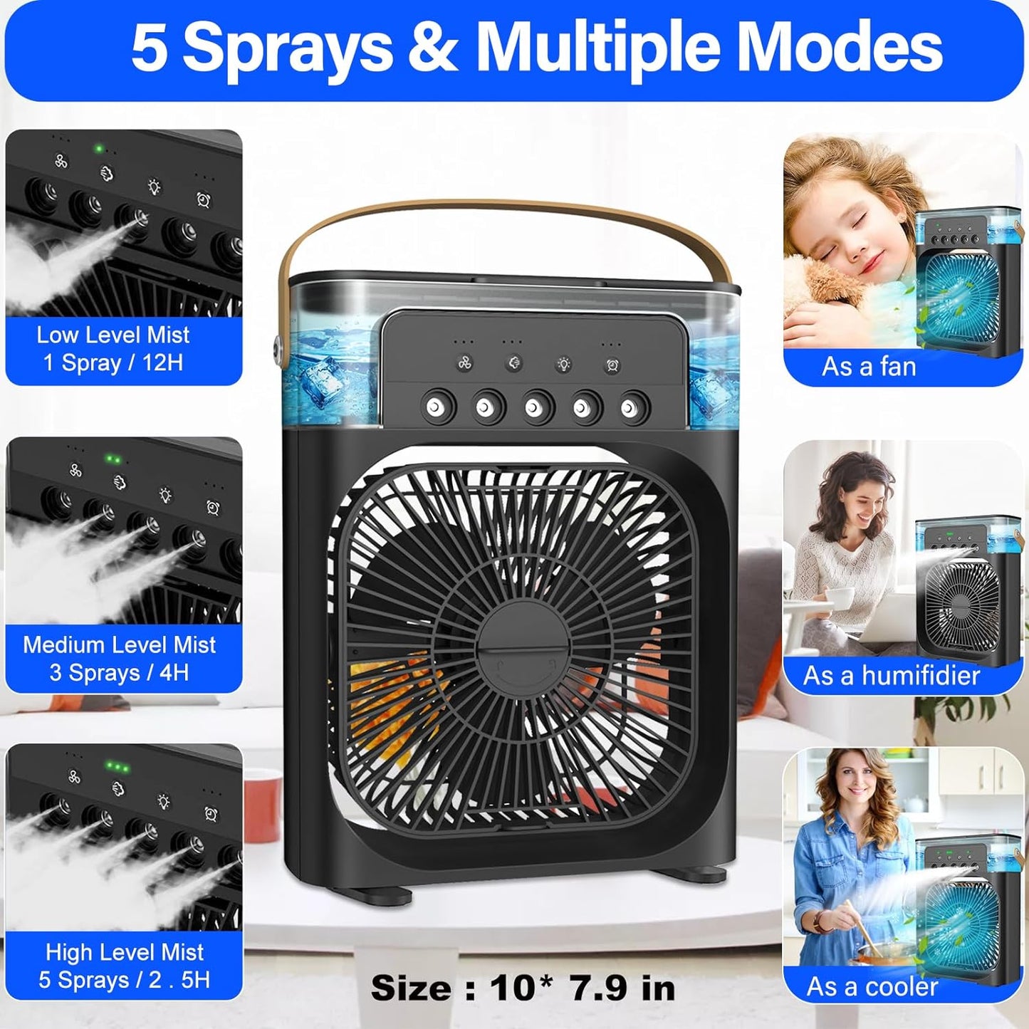 Portable Air Conditioner Fan Mini Air Cooler
